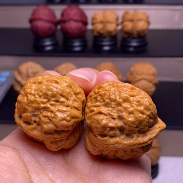 把件文玩核桃卧莲金蟾16