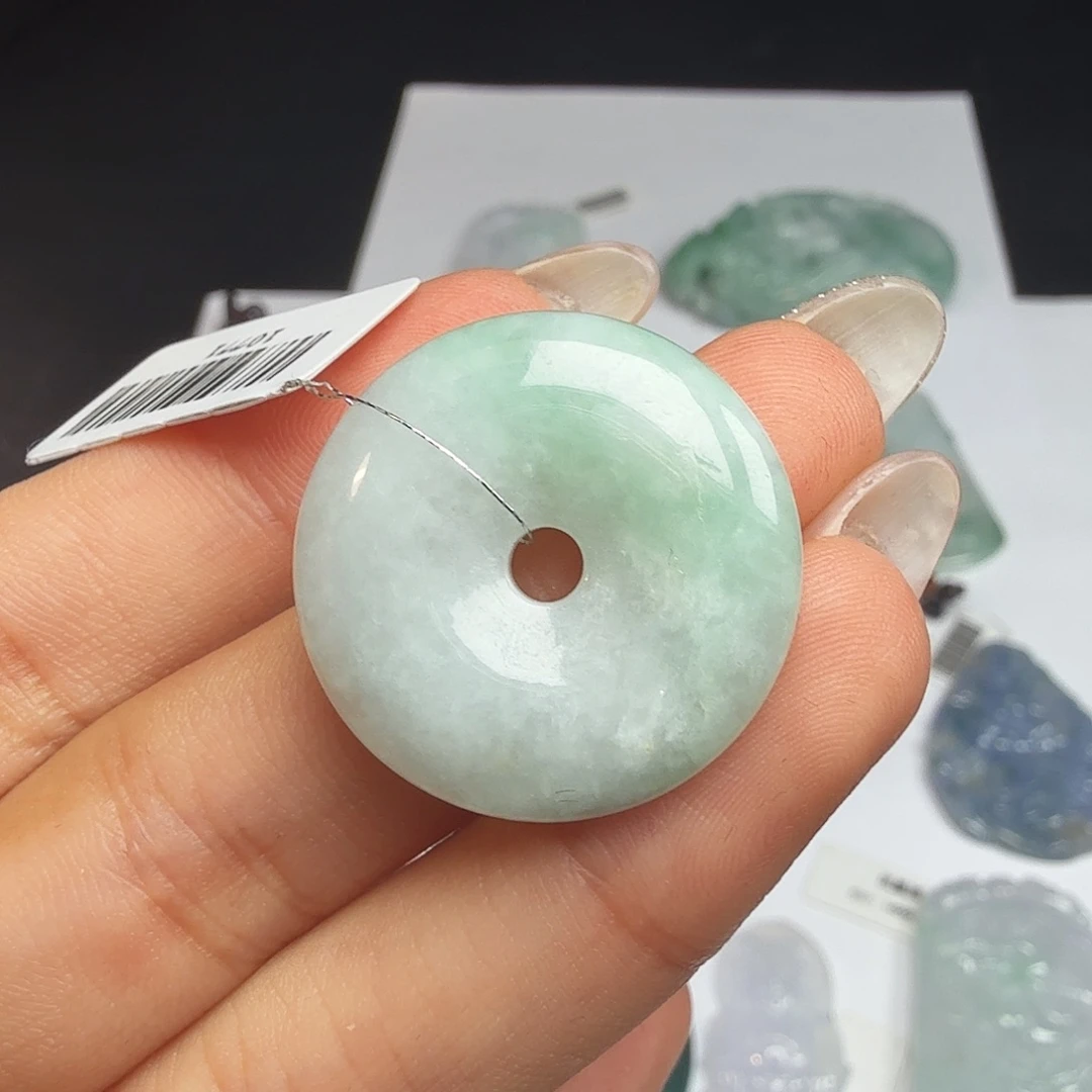 散珠翡翠天然翡翠平安扣