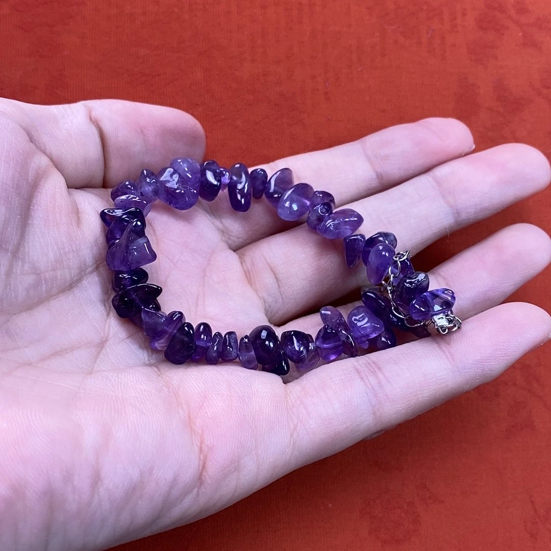 紫晶手串未镶嵌手串