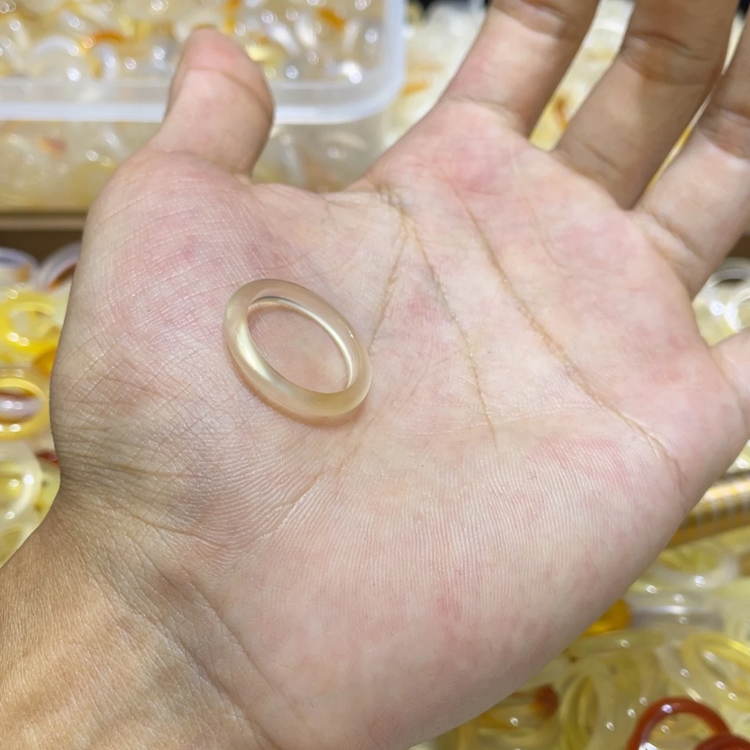 玛瑙/玉髓未镶嵌戒指515号港17