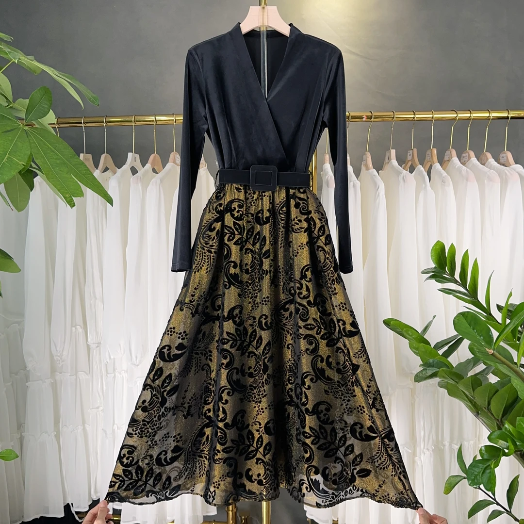 【RG1809】2025年时尚气质百搭减龄显瘦新款连衣裙