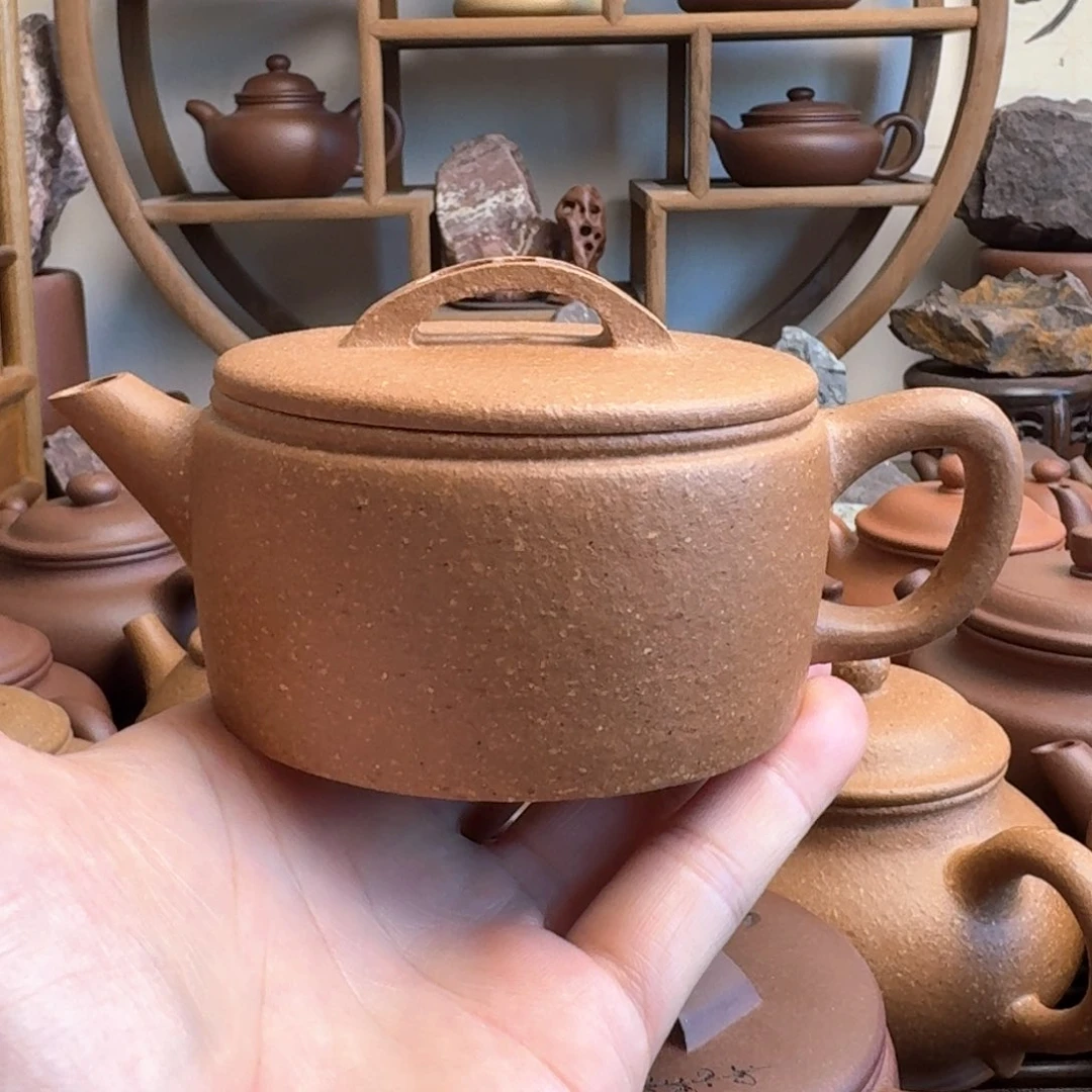 茶壶紫砂汉瓦210cc台西梨皮老段
