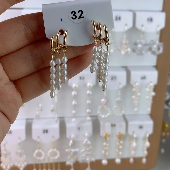 未镶嵌耳饰淡水珍珠