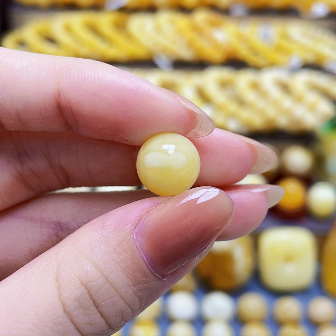 未镶嵌琥珀裸石湛*蜜蜡圆珠11.3mm