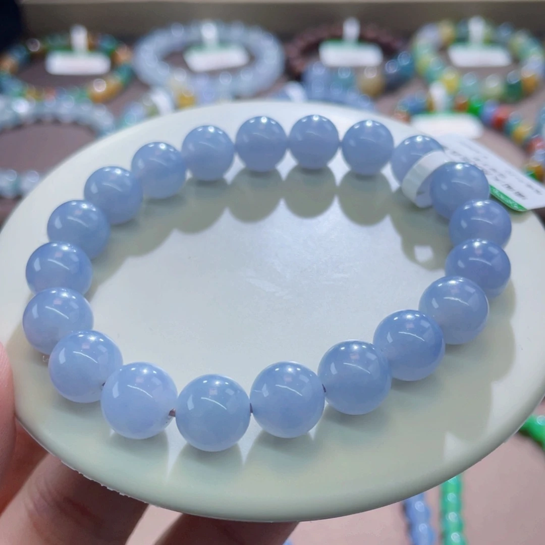 未镶嵌手链翡翠福利卡9.6蓝紫