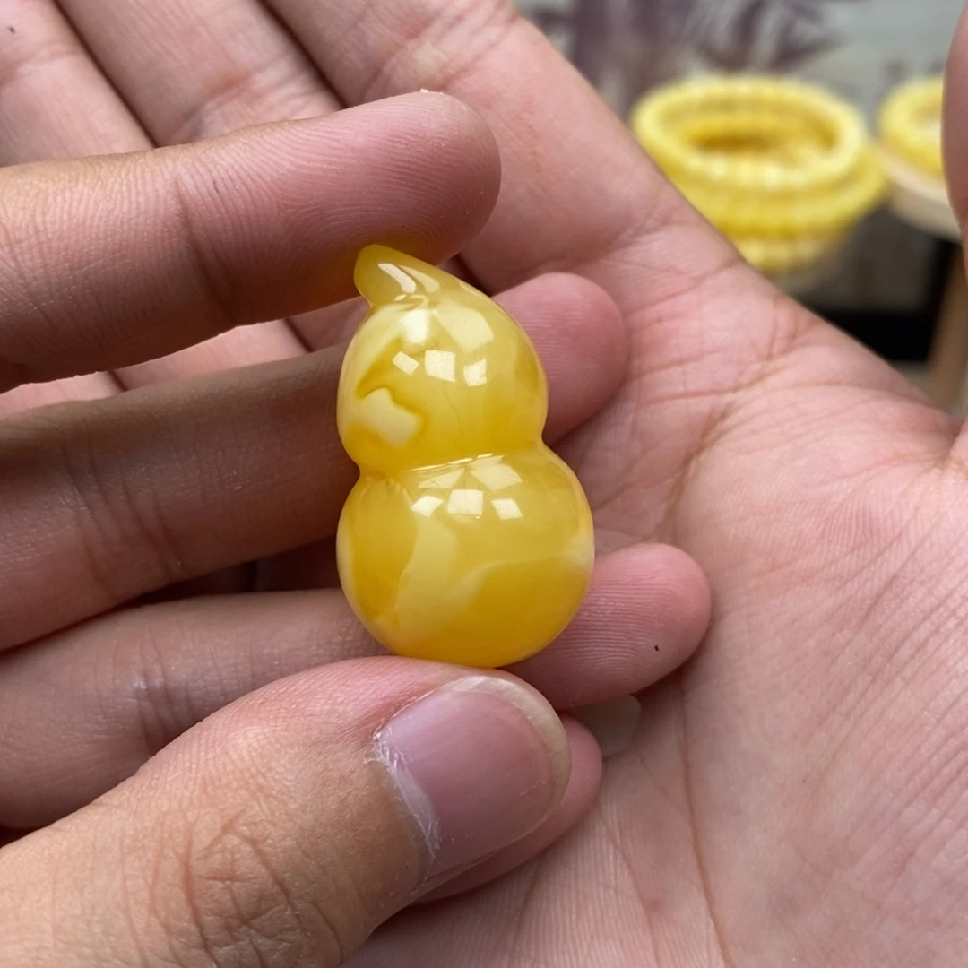 琥珀未镶嵌珠宝奇石大水胆葫芦