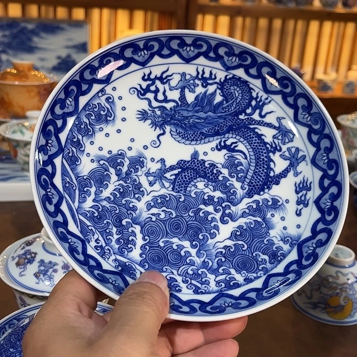 錡镇堂手工手绘绘壶承