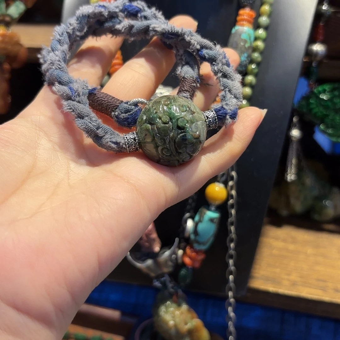 翡翠颈饰未镶嵌原创