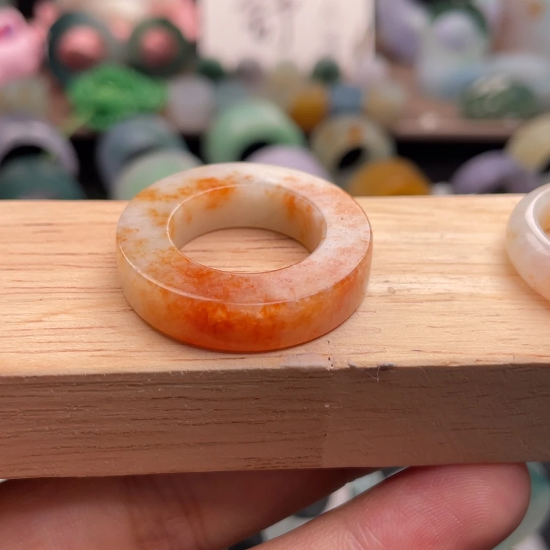 J***C定制翡翠未镶嵌  火焰