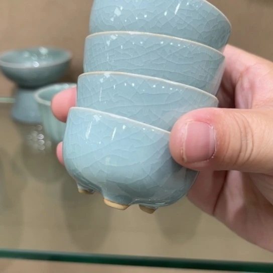 瓷片陶瓷茶具汝瓷茶具