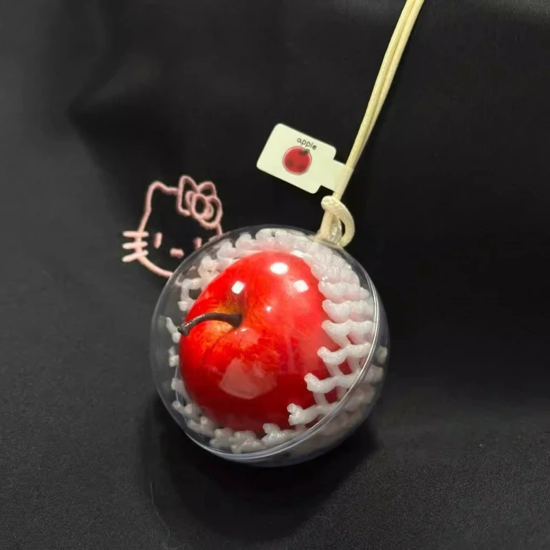 创意一颗红苹果挂件仿真红苹果汽车装饰挂件挂饰平安夜礼物