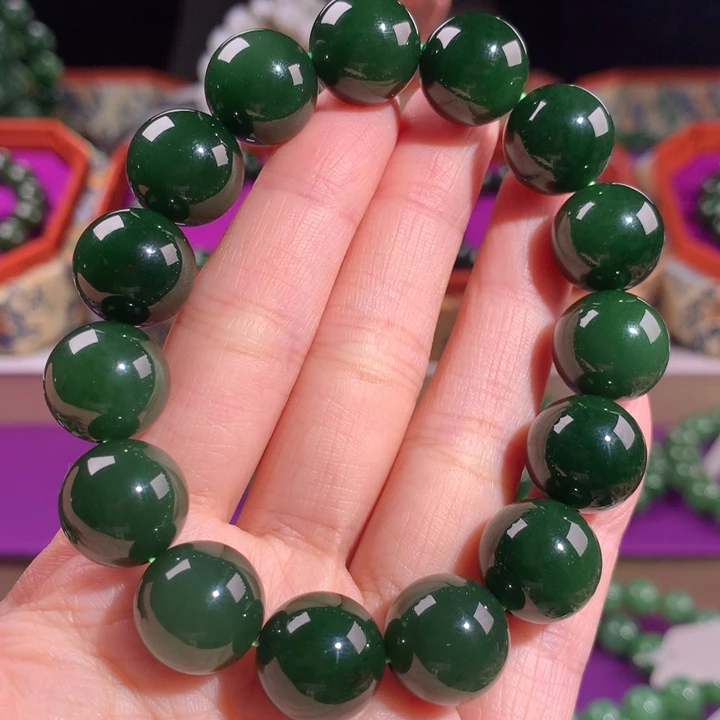 和田玉（碧玉）未镶嵌手串