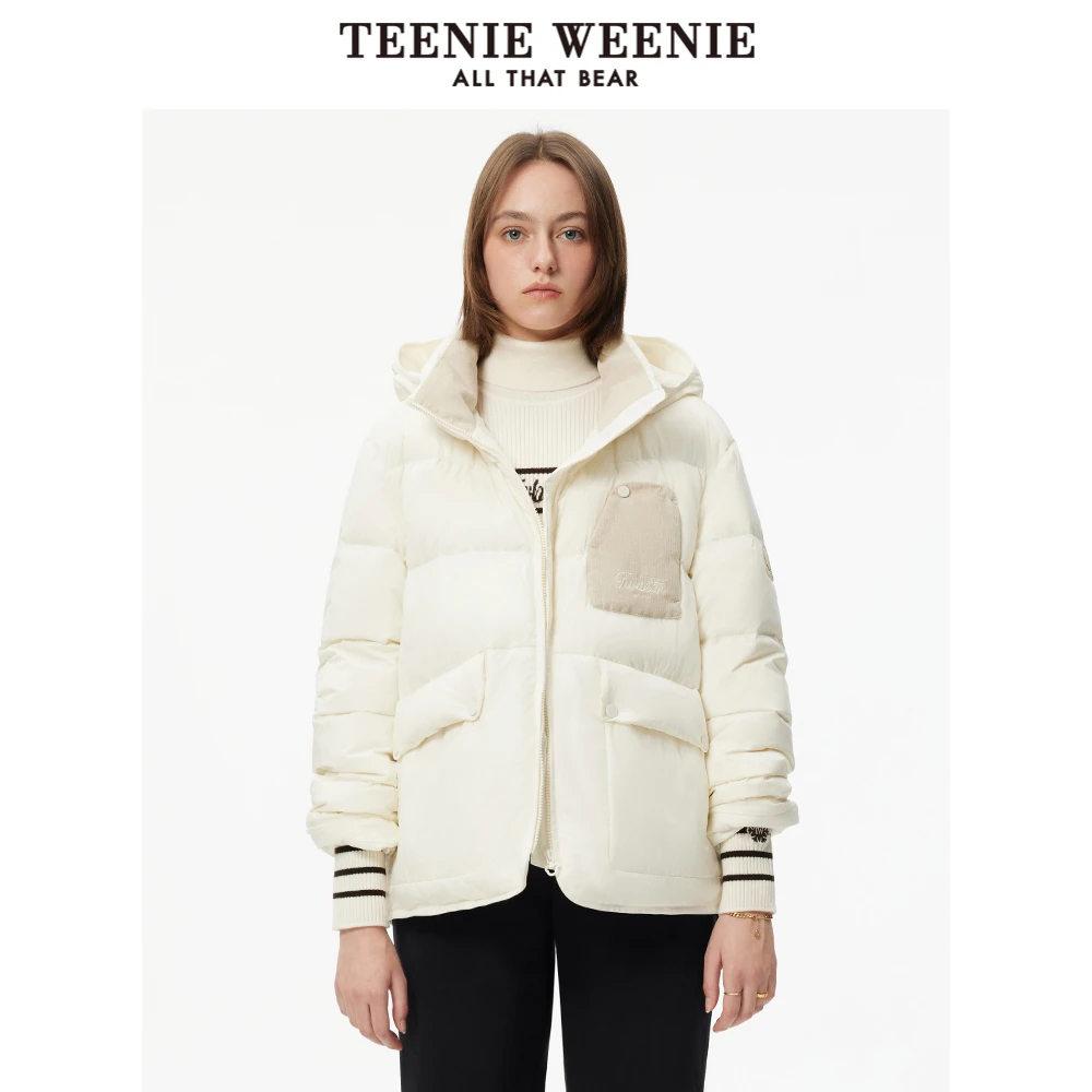 【女装优选WL】TeenieWeenie小熊女连帽保暖短款面包服TTJD244T02T