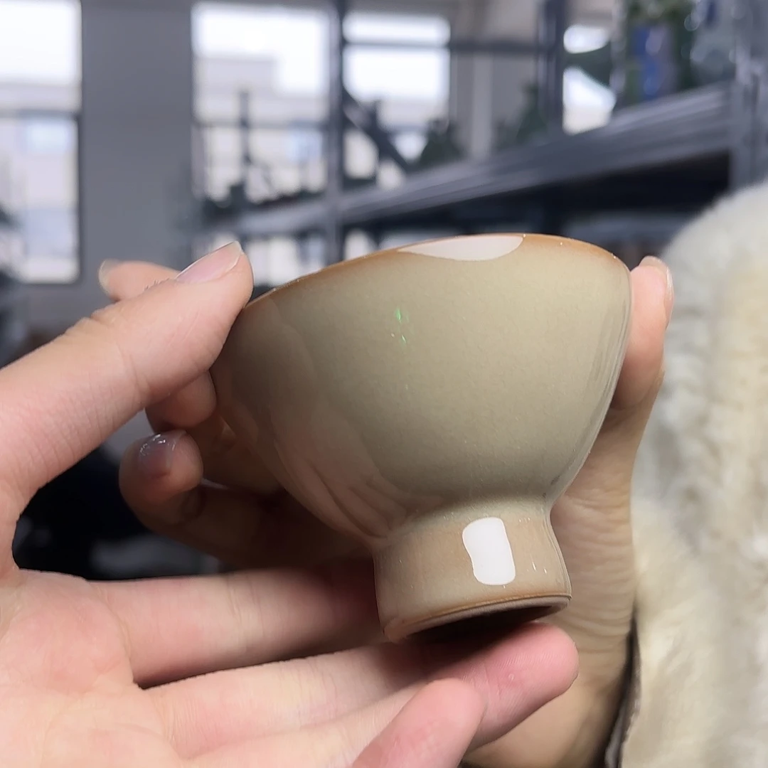 龙泉云间青瓷小米茶器