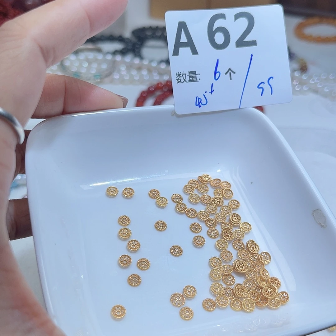 银S925镶嵌水晶珠宝半成品A62。