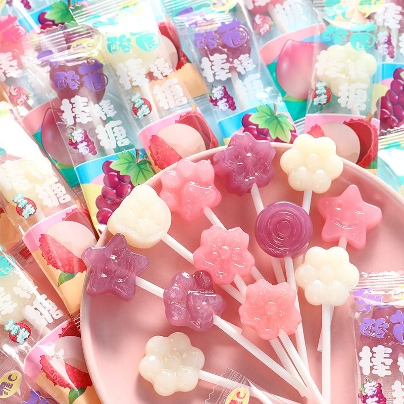 乳酸菌维C棒棒糖儿童网红爆款高颜值解馋糖果小零食喜糖散装批发