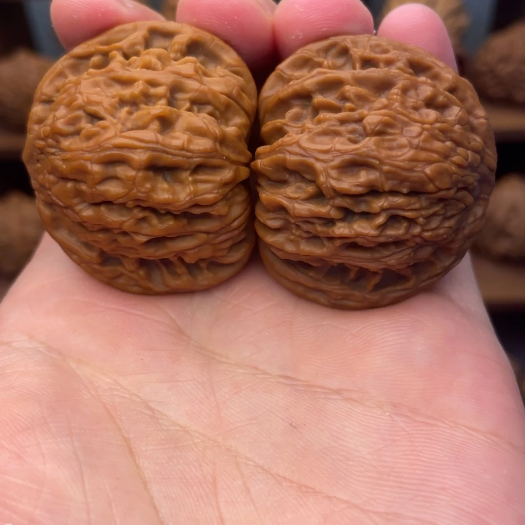 邪***头文玩核桃吊坠磨盘40