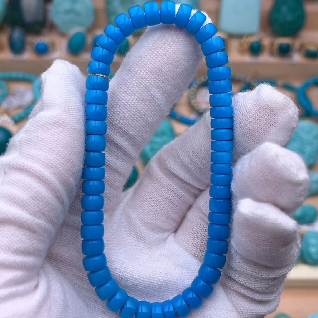 绿松石未镶嵌珠宝奇石5.8mm