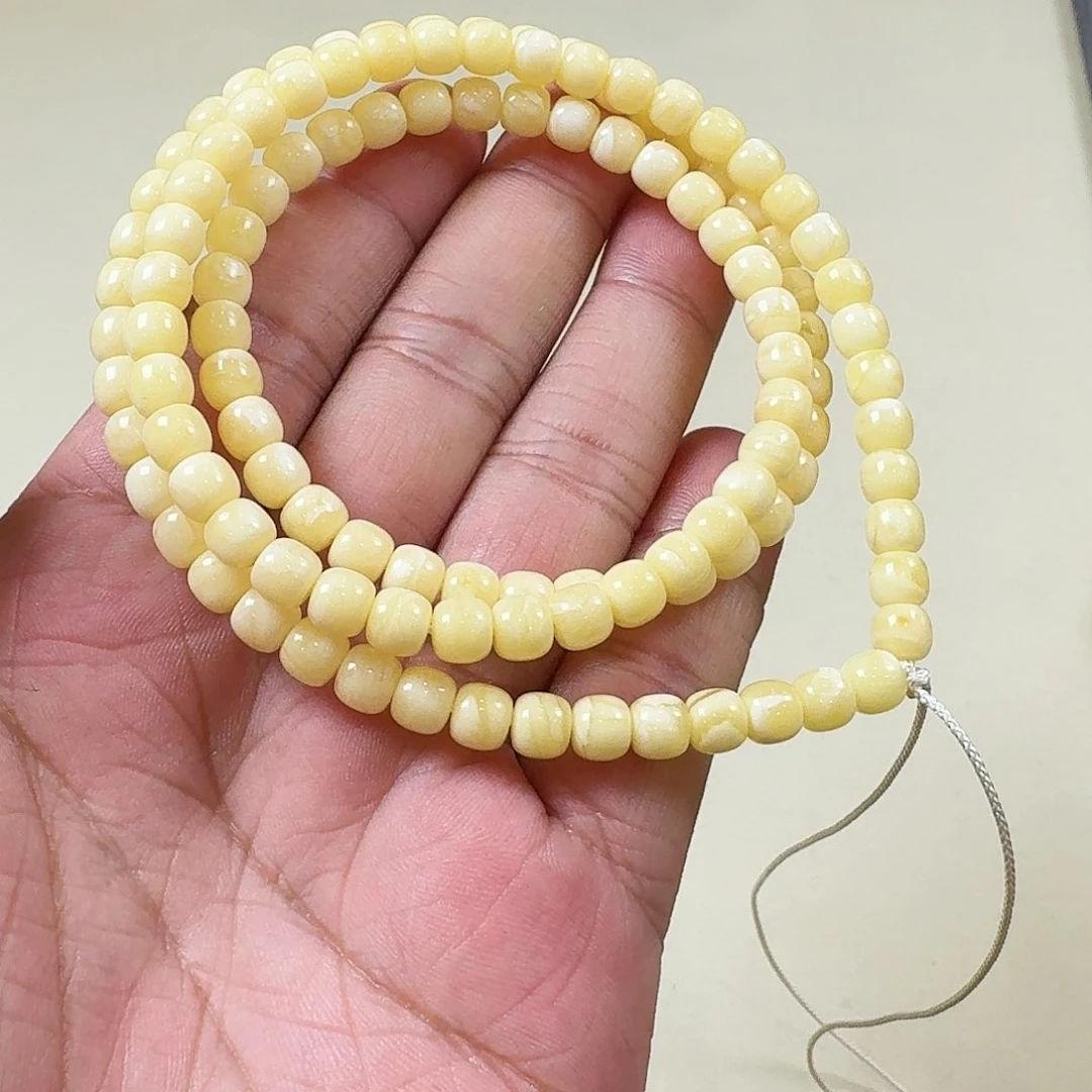 琥珀手链未镶嵌2025年新年特别版（三金标）6.5mm108