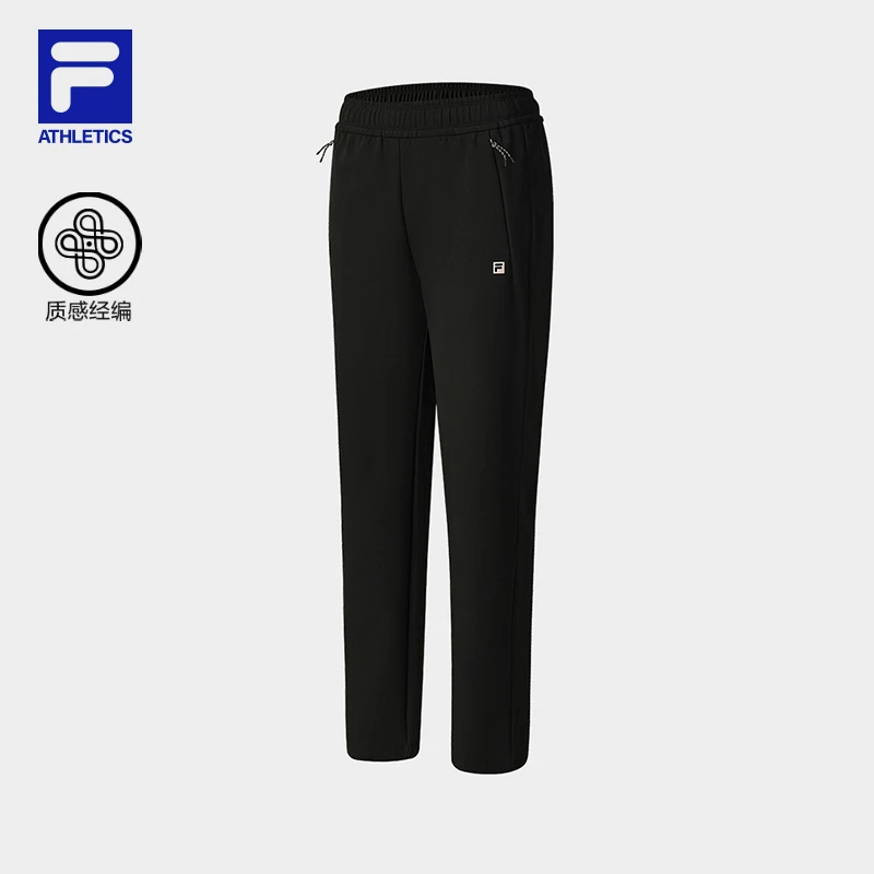 【金标运动裤】FILA/斐乐女秋款休闲裤高弹户外针织长裤A11W541611F