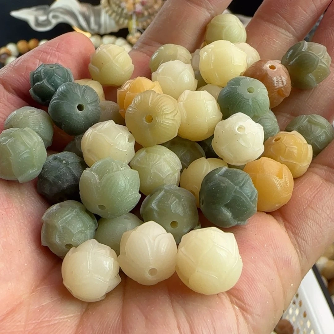 菩提根/象牙果吊坠微瑕卡12步步生莲100颗