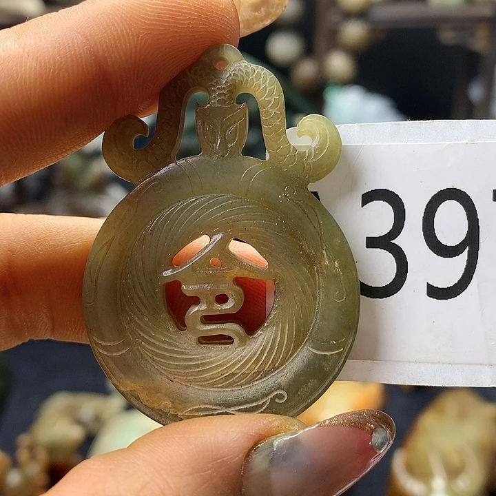 和田玉未镶嵌车挂