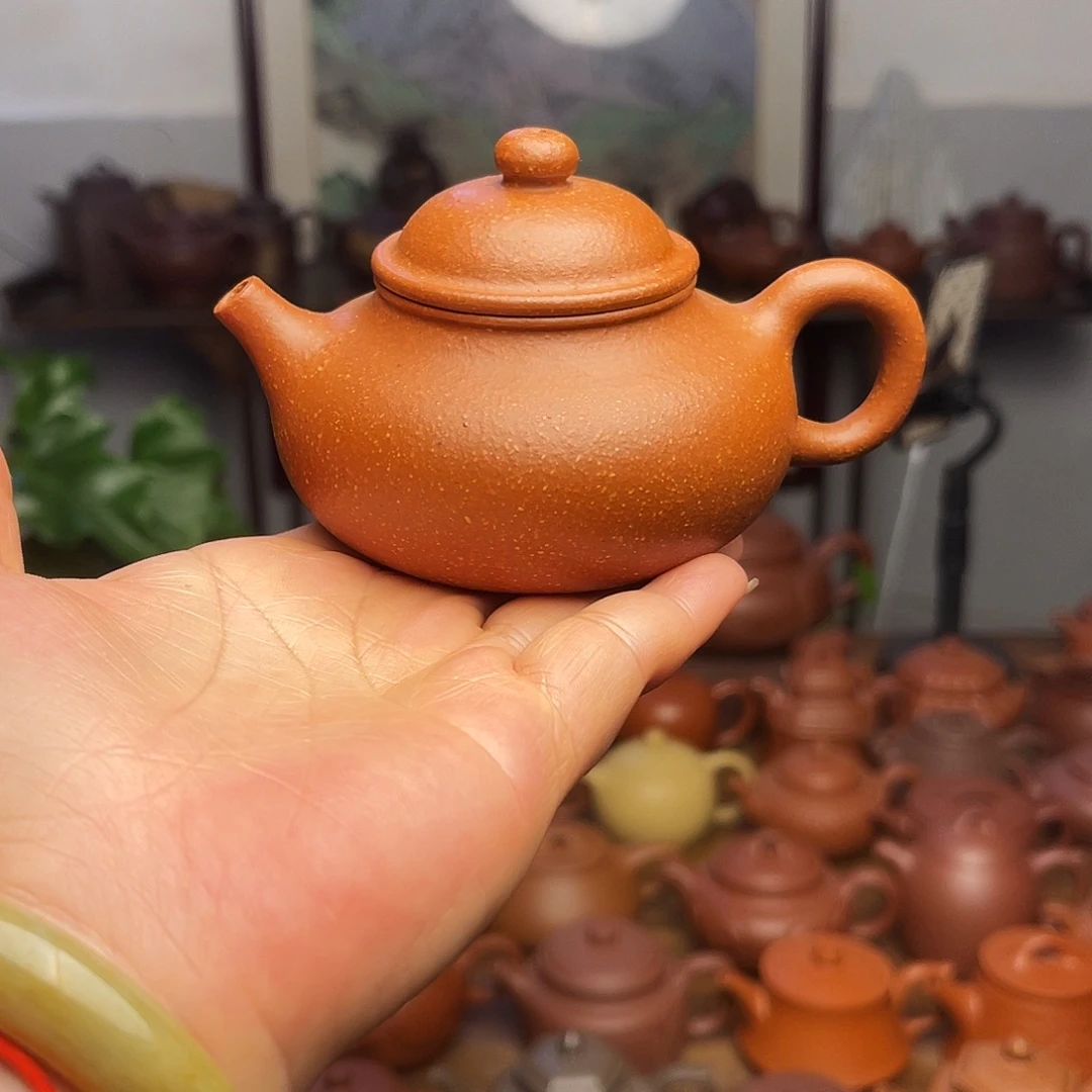 风***少紫砂壶原矿宝山红降坡新粉福利壶
