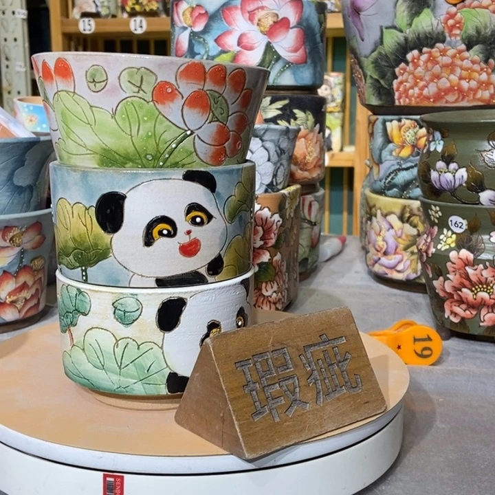 红陶景德镇艺术手绘作品