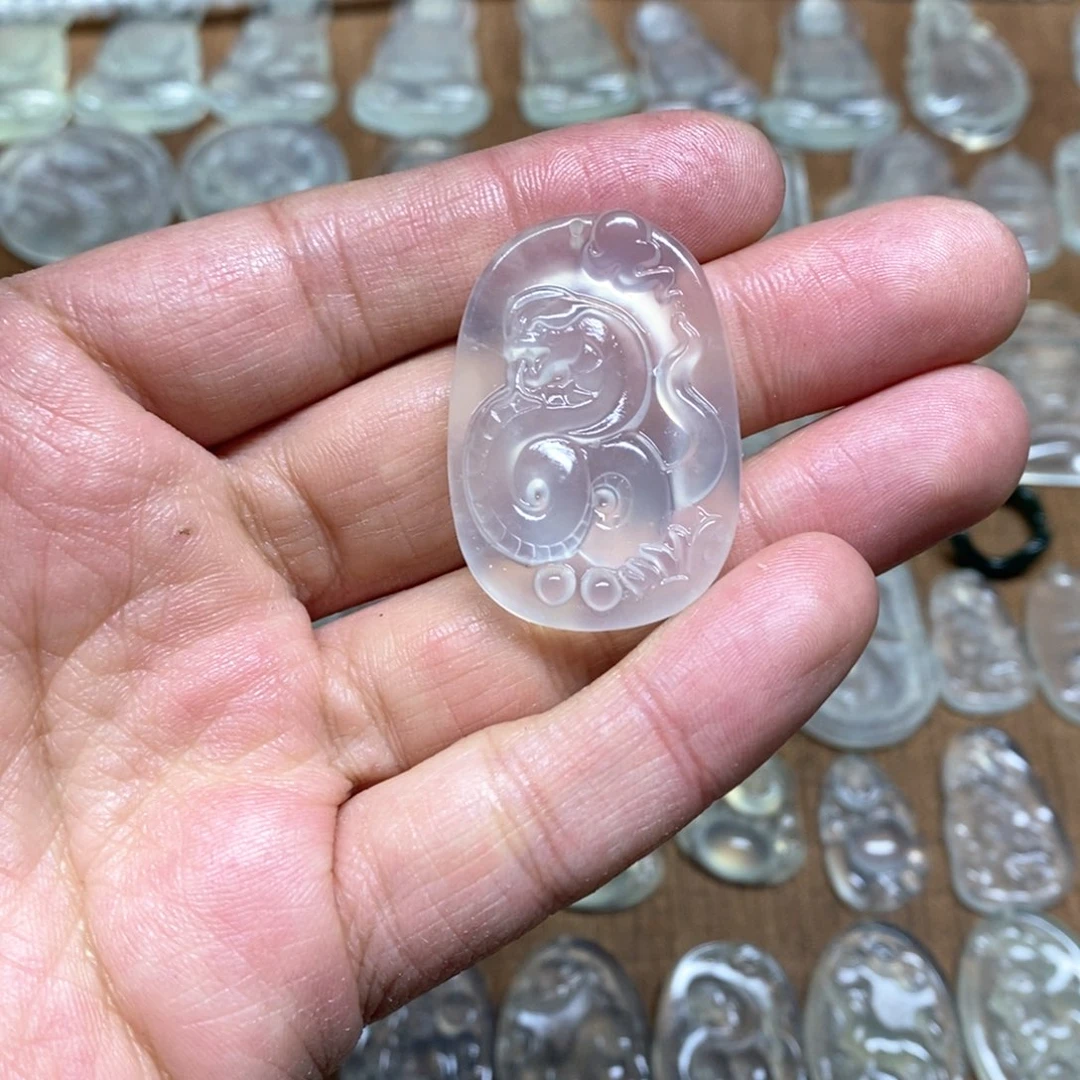 岫玉吊坠(不含链)未镶嵌