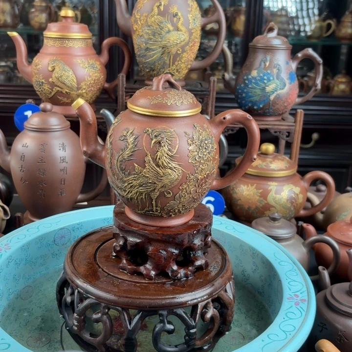 微***习紫砂茶壶柴烧壶光素器