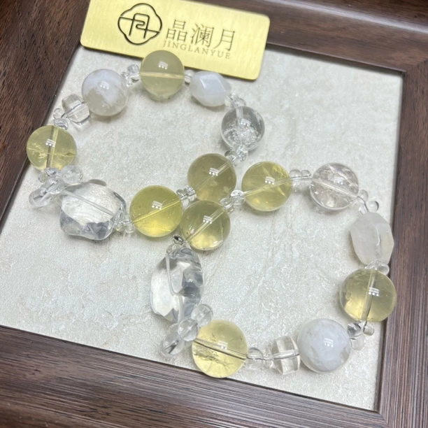 【晶澜月】S335【svip私人定制版】天然水晶多宝手串多样性发其一