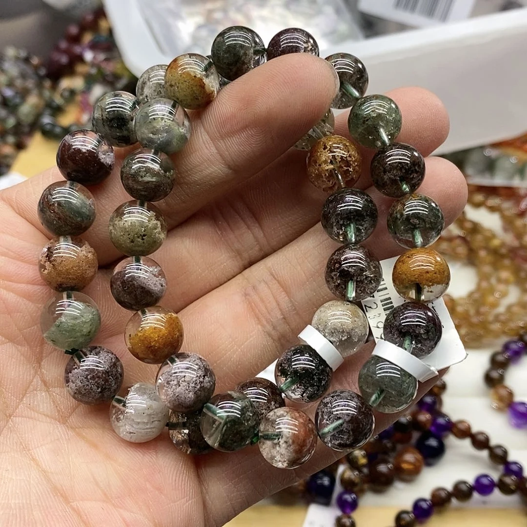 水晶手链未镶嵌多样性发货发一条