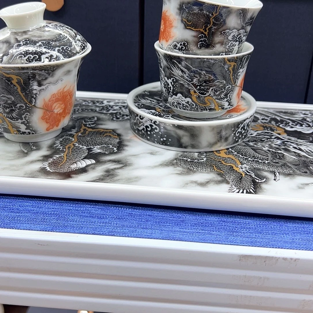 漂亮的盖碗手绘122