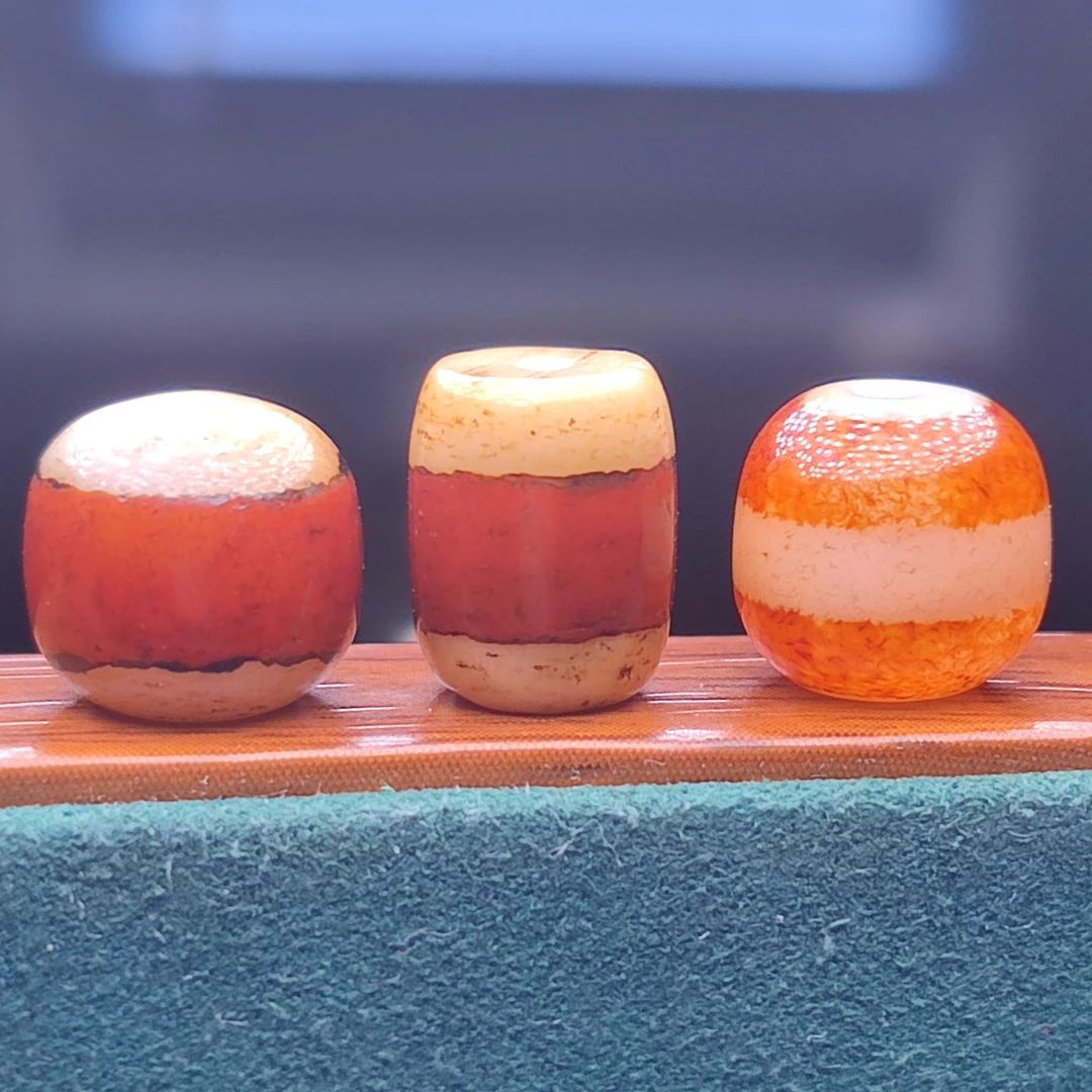 红肉一线药师玛瑙老型配珠桶珠鼓珠配饰diy散珠