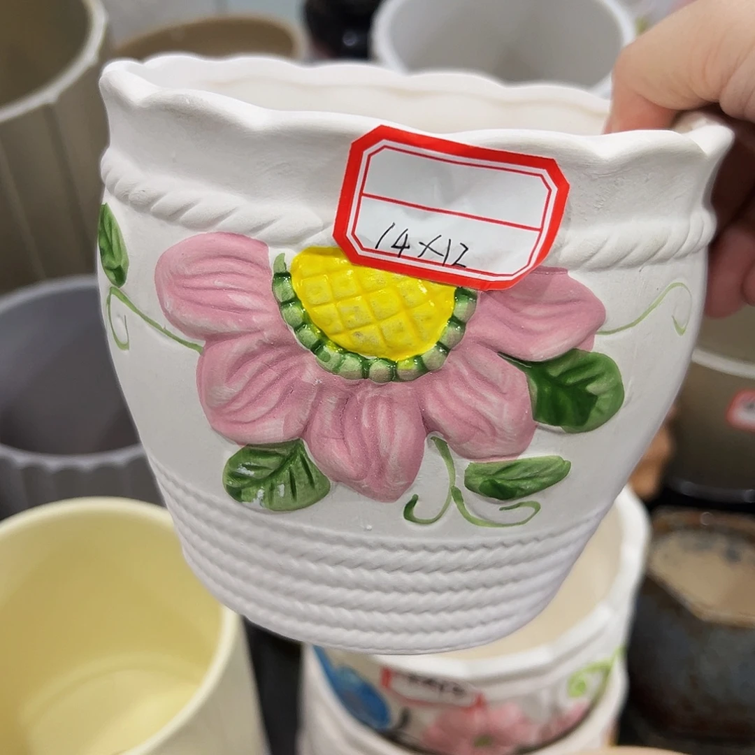 外贸尾单陶瓷花盆凑单10米包邮