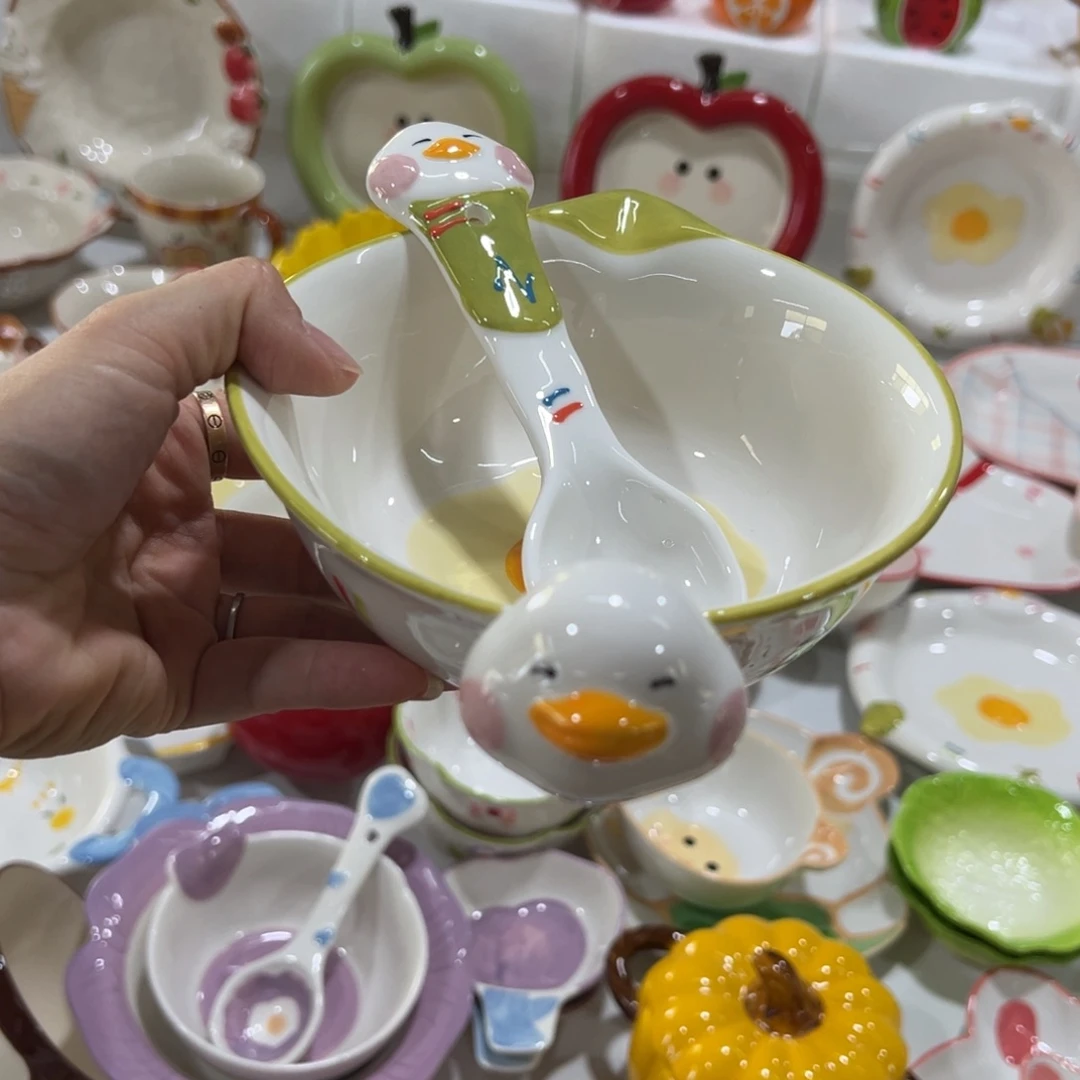 摆件高温陶瓷釉下彩正品！