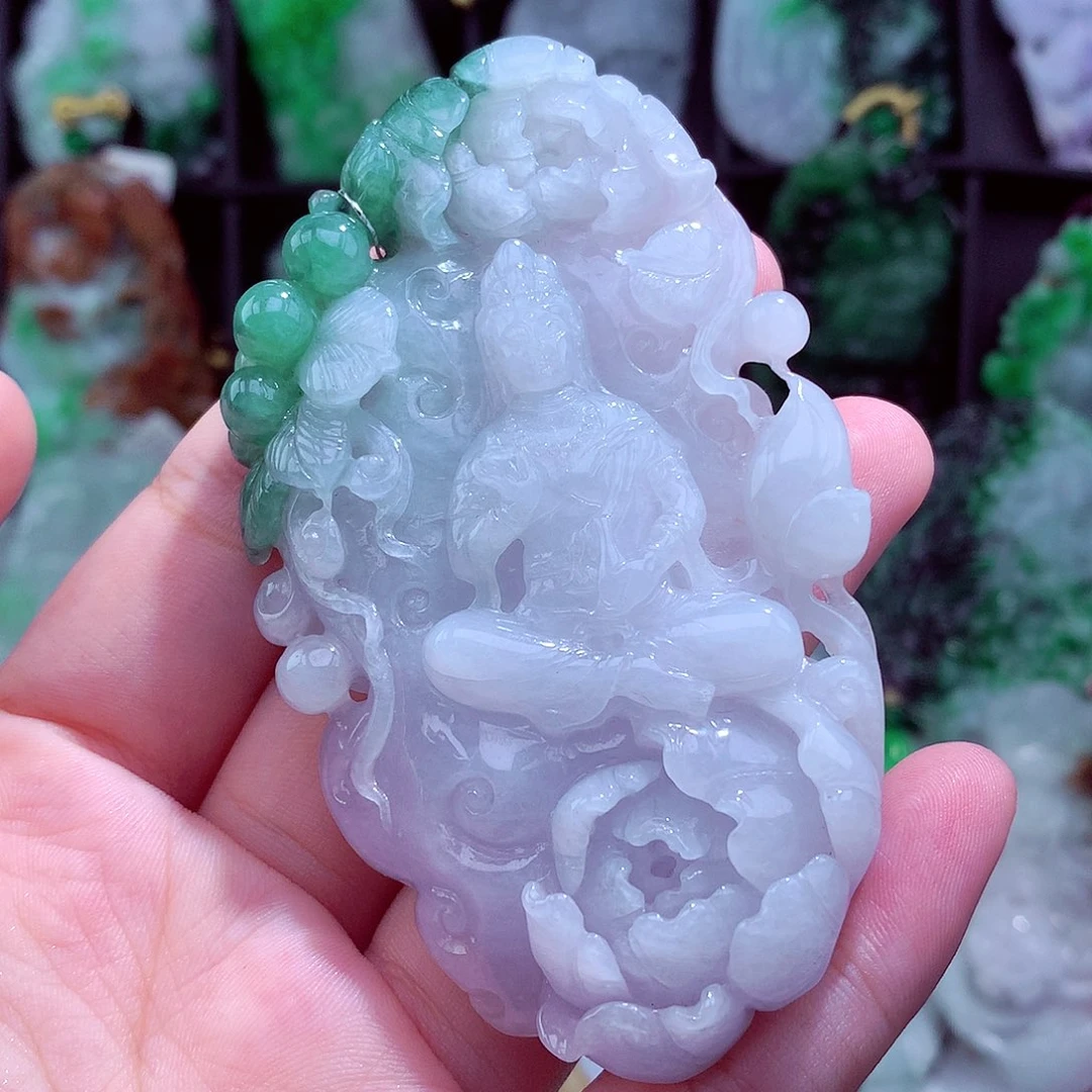 翡翠未镶嵌颈饰挂件
