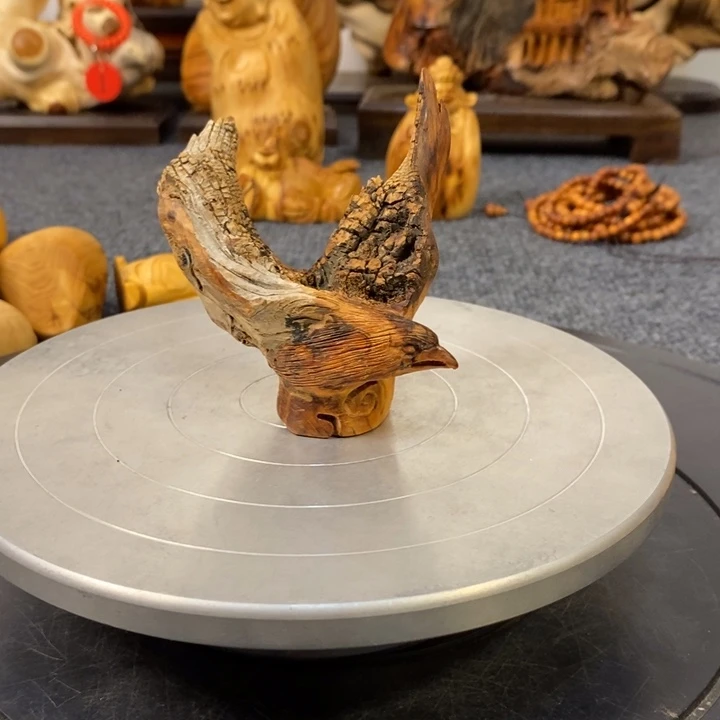 柏木（崖柏）崖柏老鹰根雕工艺品摆件