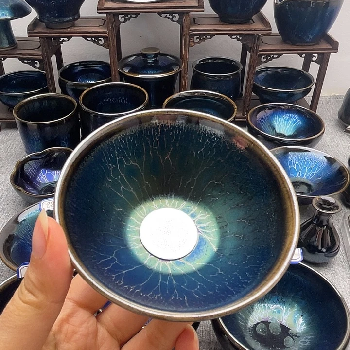 普***贤瓷纯手工平口茶漏