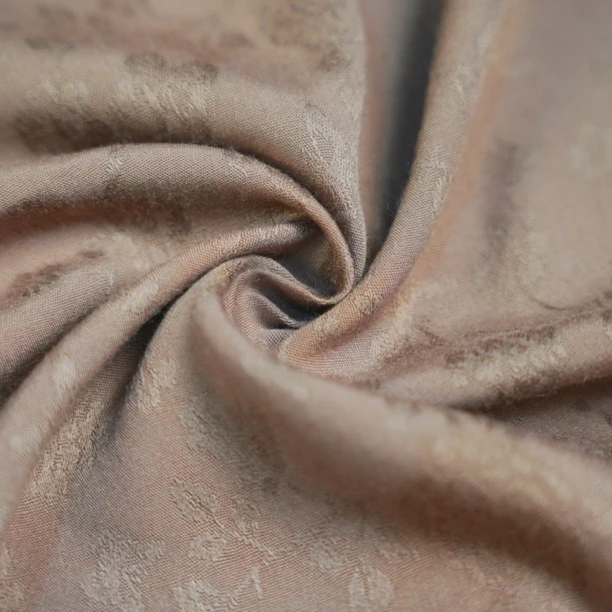 【棉绸奶咖色提花】纯色提花棉绸面料柔软亲肤连衣裙套装睡衣布料