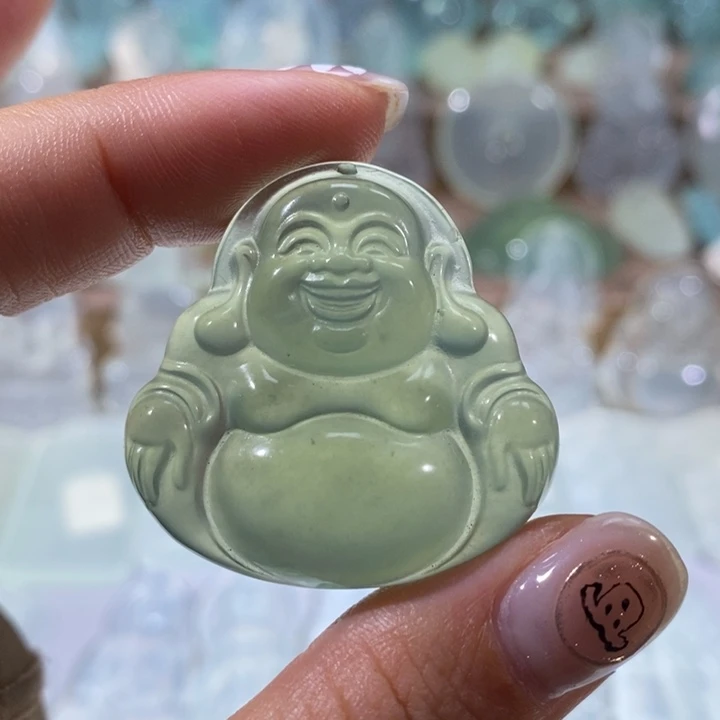 岫玉未镶嵌颈饰吊坠