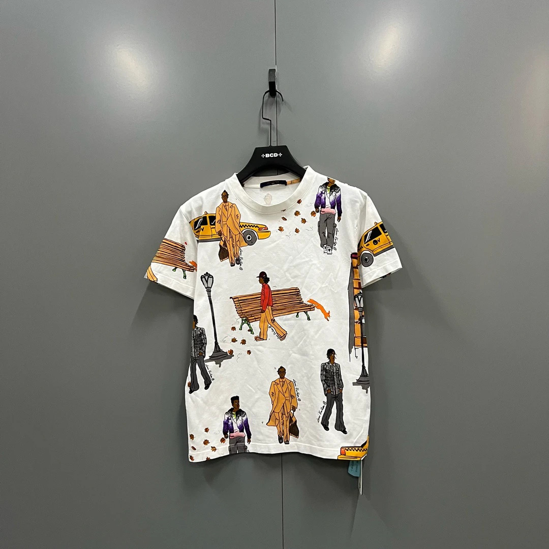 95新 LouisVuitton/路易威登 人物图案印花短袖 S码/5150/