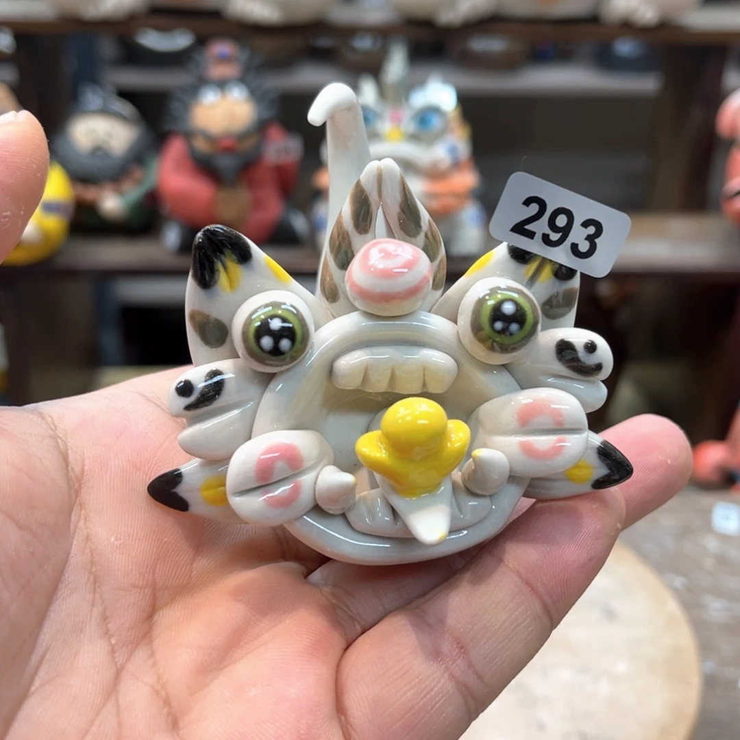 摆件纯手工抽象陶瓷摆件293