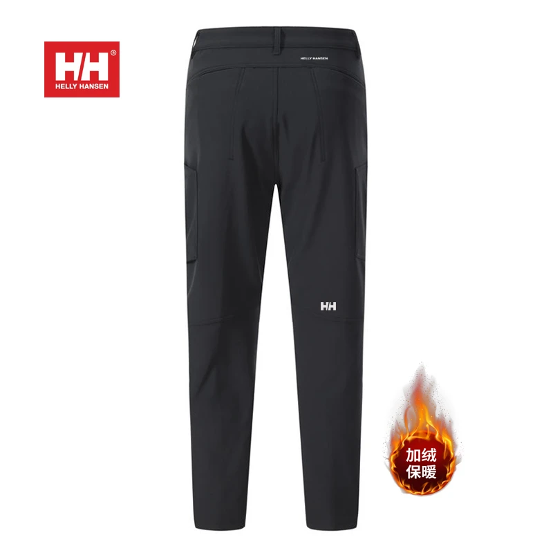 HELLYHANSEN/海丽汉森冬季加绒保暖软壳裤男户外运动休闲登山长裤