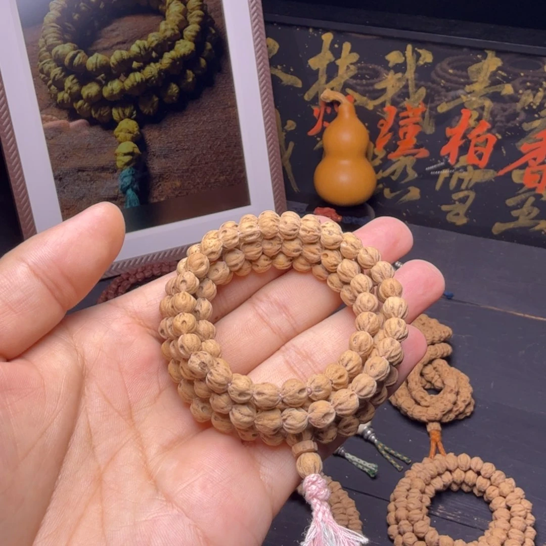 柏香籽/百香籽吊坠纯原桩莲花 陨石坑