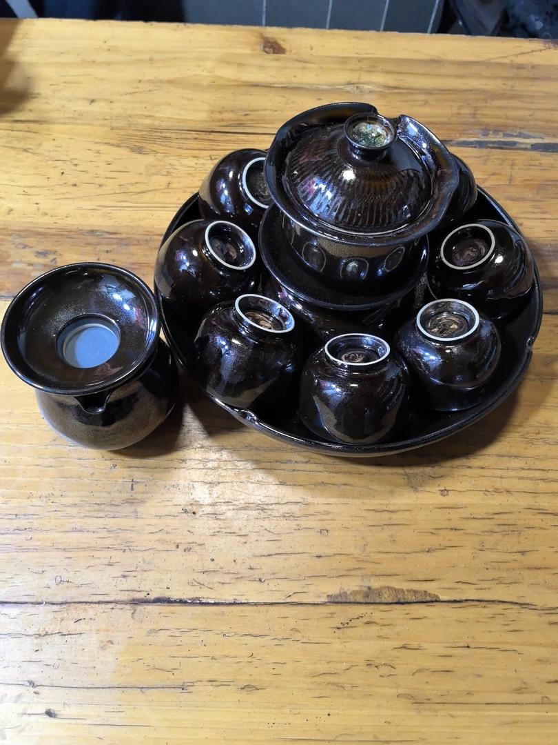 纯手工纯土陶，整套茶具