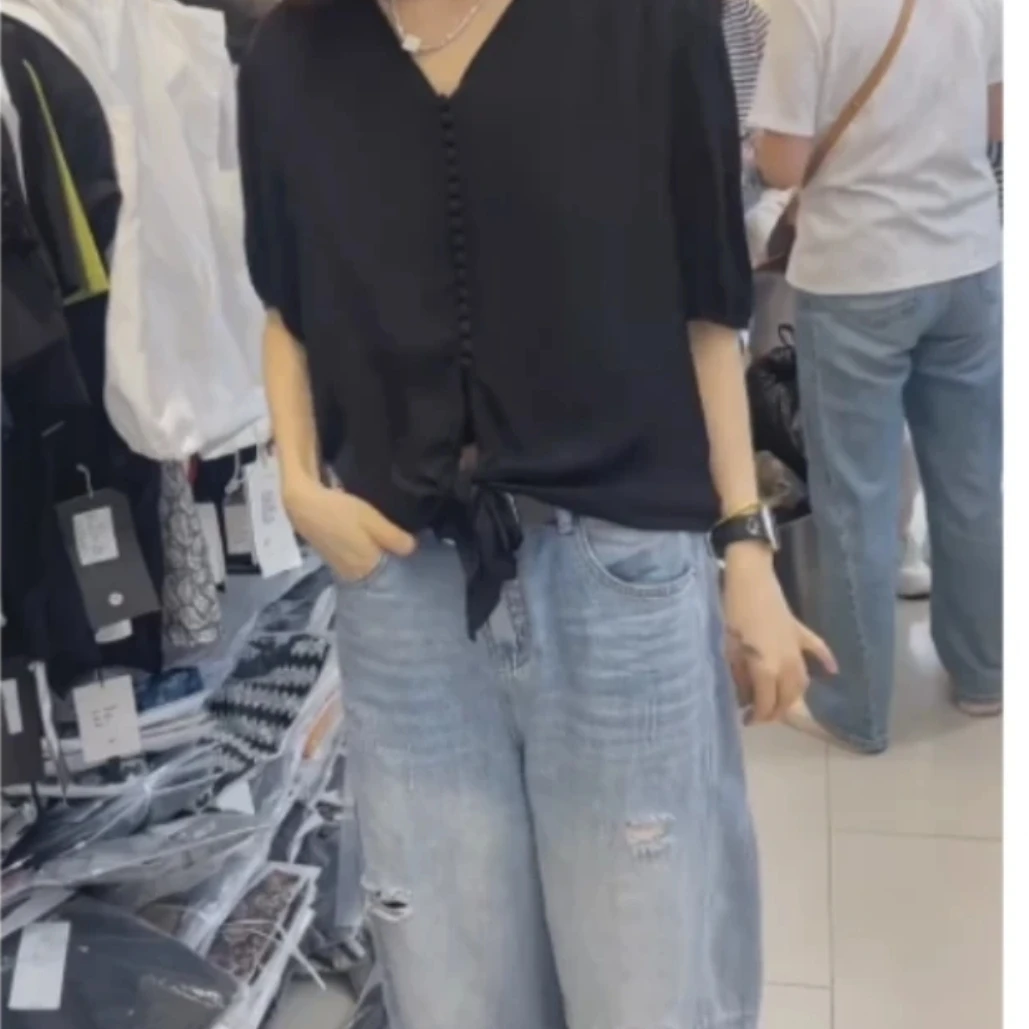 薄款时尚百搭休闲潮流精品上衣牛仔裤