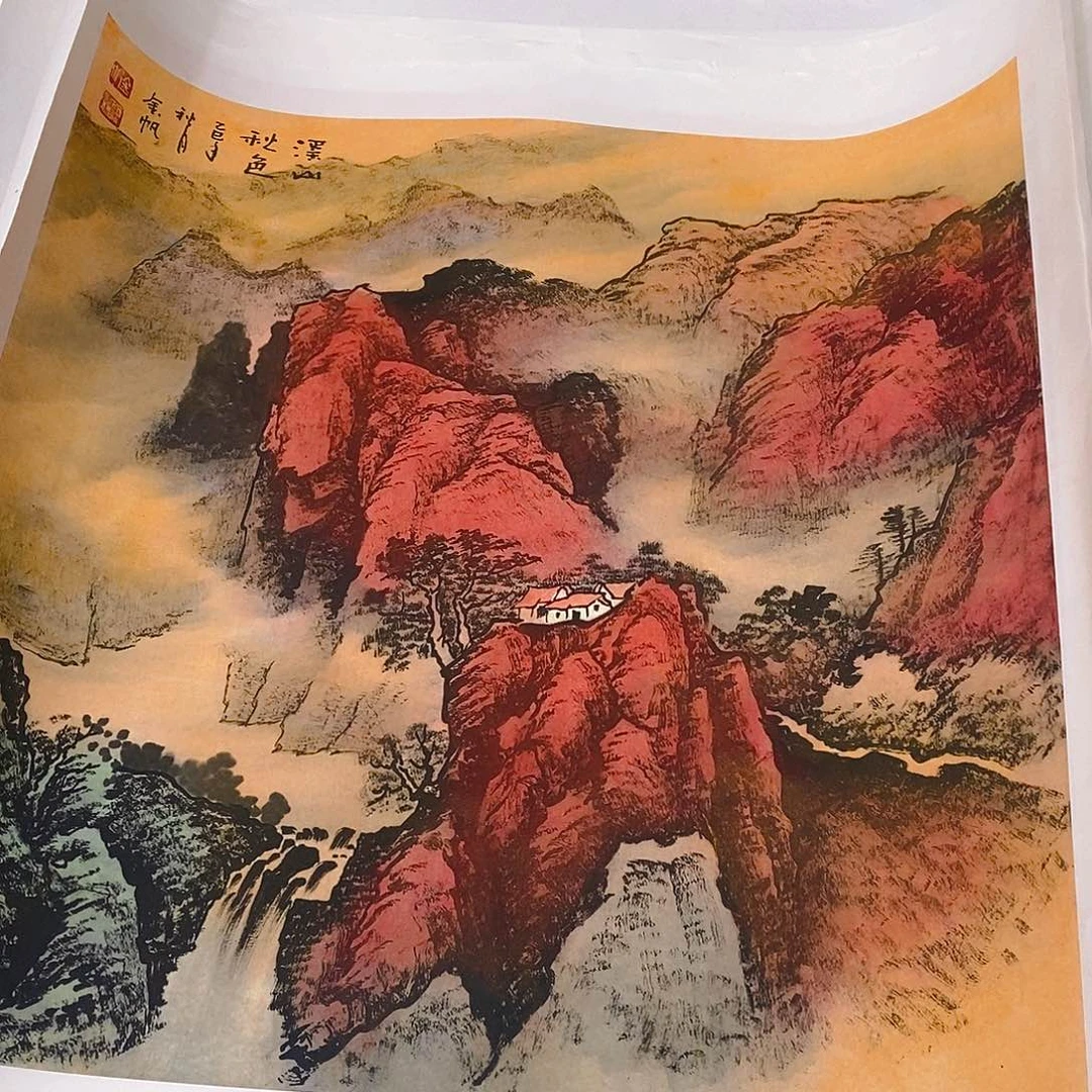 国画南湖大酒楼和小饭店为