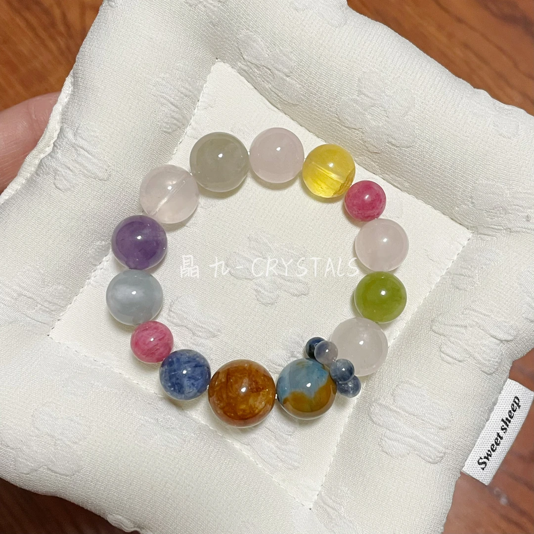 【极光】招财手串纯天然水晶手串天然材质 精致设计 气质