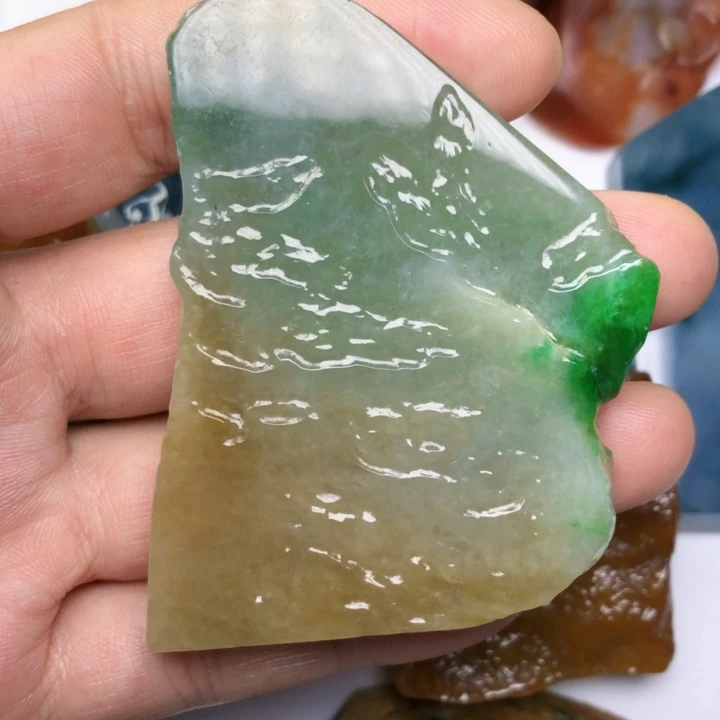 翡翠未镶嵌颈饰缅甸天然翡翠吊坠珠子平安扣